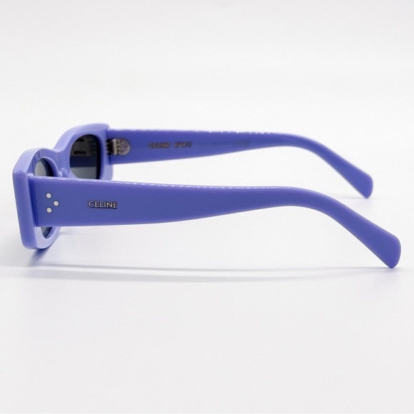 NEW CELINE CL40245U 78A PURPLE GREY SQUARE WOMEN SUNGLASSES CELINE - Picture 8 of 11